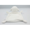 Doudou plat mouton blanc gris empreinte NICOTOY