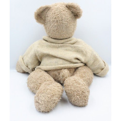 Grand Doudou peluche ours pull laine Basile et Lola MOULIN ROTY