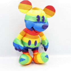 Peluche collector Mickey Mouse arc en ciel Rainbow Plush DISNEY STORE