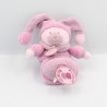 Doudou et compagnie hochet ours Douceur Macaron rose