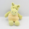 Doudou et compagnie hippopotame vert salopette rayé orange