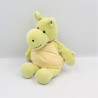 Doudou et compagnie hippopotame vert salopette rayé orange