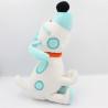 Doudou peluche chien Jollop blanc bleu Engie Benjy LANSAY