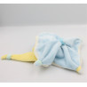 Doudou et compagnie plat ours blanc bleu ciel jaune lot de 2
