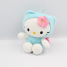 Doudou chat HELLO KITTY déguisé en papillon bleu SANRIO LICENSE