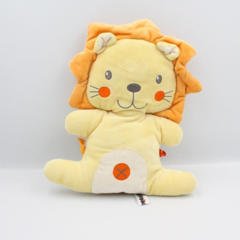 Doudou lion jaune orange NICOTOY