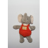 Doudou et Compagnie  Éléphant salopette orange