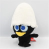 Doudou Peluche poussin noir coquille CALIMERO