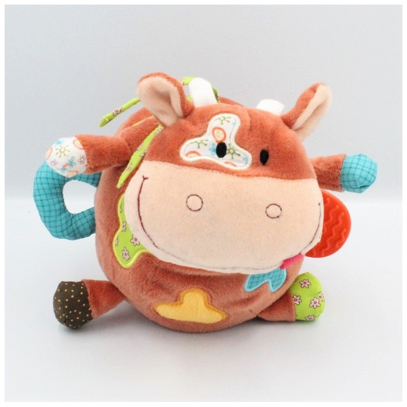 Doudou eveil livre vache Vicky LILLIPUTIENS