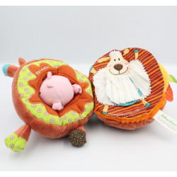 Doudou eveil livre vache Vicky LILLIPUTIENS