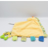 Doudou plat girafe jaune orange vert bleu étoile KIMBALOO