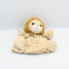 Doudou plat marionnette lion écru beige HISTOIRE D'OURS