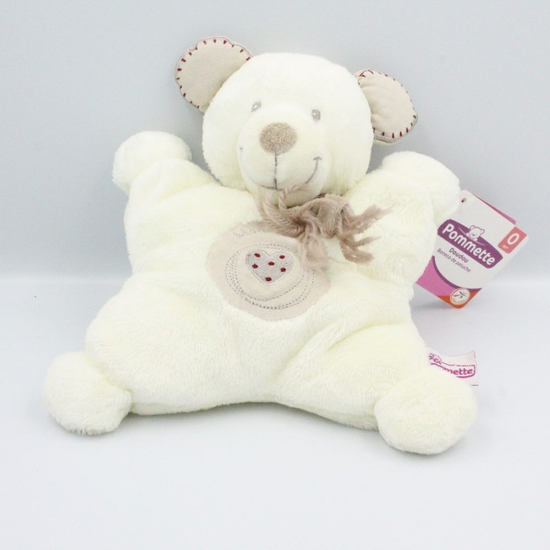 Doudou ours blanc M - Laurette