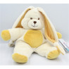 Doudou lapin blanc beige jaune GIPSY