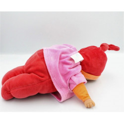Doudou bébé poupée Baby Pouce rouge rose COROLLE 2007
