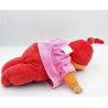 Doudou bébé poupée Baby Pouce rouge rose COROLLE 2007