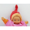 Doudou bébé poupée Baby Pouce rouge rose COROLLE 2007