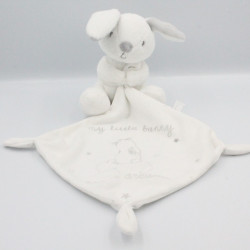 Doudou lapin blanc gris mouchoir Sweet Baby Dreams SIMBA TOYS KIABI
