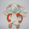 Doudou et compagnie plat chien Hector orange avec mouchoir