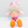 Doudou vache rose pois foulard vert chat jongleur MOTS D'ENFANTS LOT DE 2