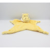 Doudou plat hippopotame jaune BAMBIA