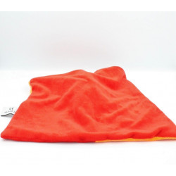Doudou plat girafe vache orange rouge CP INTERNATIONAL