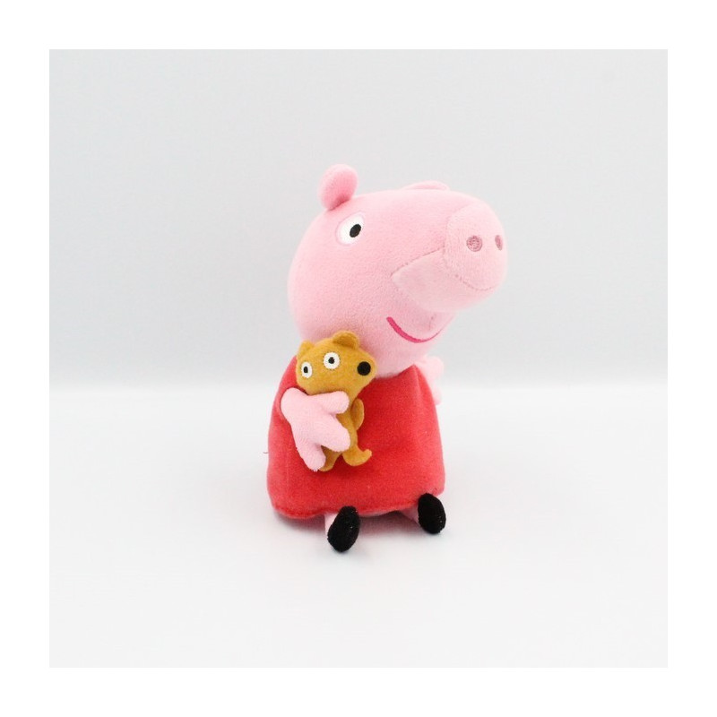 Doudou cochon rose rouge PEPPA PIG 20 cm