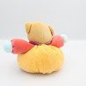 Doudou ours boule orange rouge violet KALOO