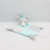 Doudou plat cheval ane zébre gris bleu blanc TOM & KIDDY TOMKIDS