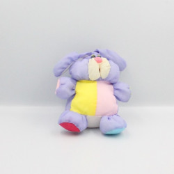 Peluche Puffalump lapin violet mauve jaune rouge