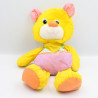 Peluche Puffalump ours jaune rose vert Life Guard