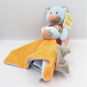 Doudou ours bleu rose orange gris DOUKIDOU