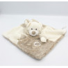 Doudou plat ours déguisé en lapin beige blanc écru SIMBA TOYS GEMO