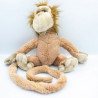 Peluche singe marron beige NOUNOURS