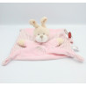 Doudou plat lapin rose rayé KIABI SIMBA TOYS NEUF