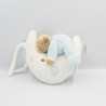 Doudou musical ours sur lune blanche coeur NATTOU