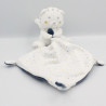 Doudou chat tigre blanc gris mouchoir bleu My little Tiger SIMBA TOYS KIABI