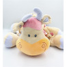 Grand Doudou eveil girafe vache beige taches orange rose NATTOU