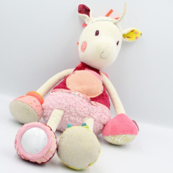 Doudou eveil Licorne Louis rose blanc vert LILLIPUTIENS