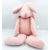 Grand doudou souris rose noeud JACADI 65 cm