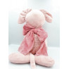 Grand doudou souris rose noeud JACADI 65 cm