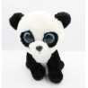 Peluche panda noir blanc yeux bleus brillants TY