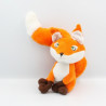 Doudou peluche renard orange Le petit prince