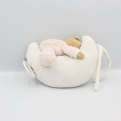 Doudou musical ours rose sur lune NATTOU
