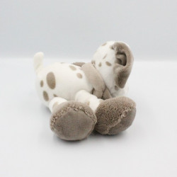 Doudou chien blanc beige Max Noa et Tom NATTOU