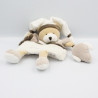 Doudou et compagnie marionnette ours blanc beige marron Graines de doudou