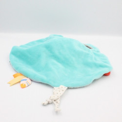 Doudou et compagnie plat rond ours gris bleu rouge luminescent Magic