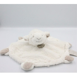 Doudou et compagnie plat mouton blanc gris