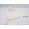 Doudou plat lapin blanc rouge GUIGOZ