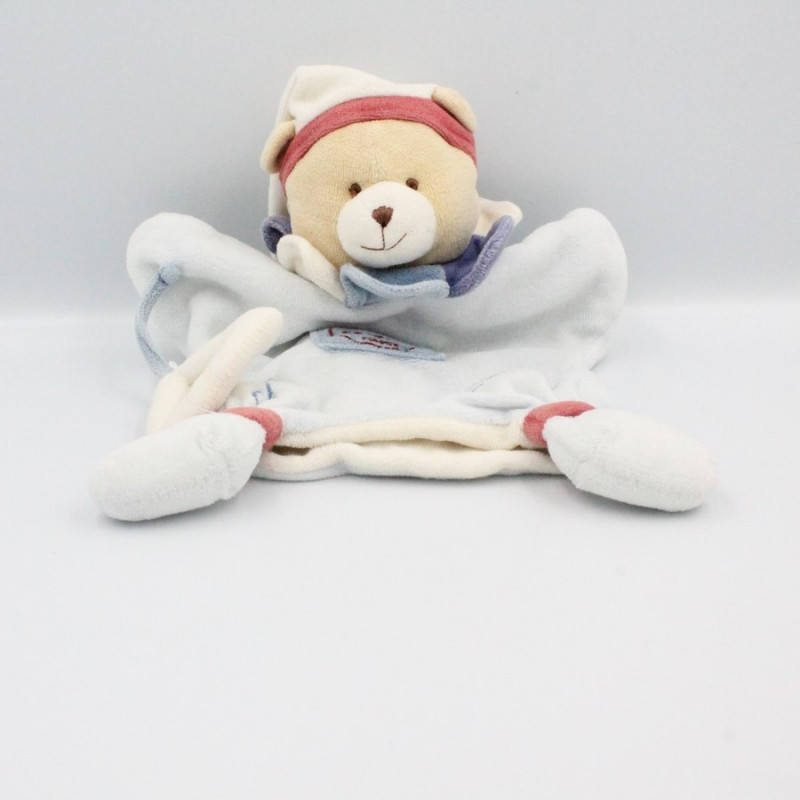 Doudou et compagnie plat ours bleu rouge triangle musique